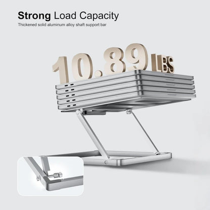 Laptop Stand for Desk, Height Adjustable Laptop Riser Aluminum Portable Laptop Holder, Holds All Notebook up to 17.3 Inches