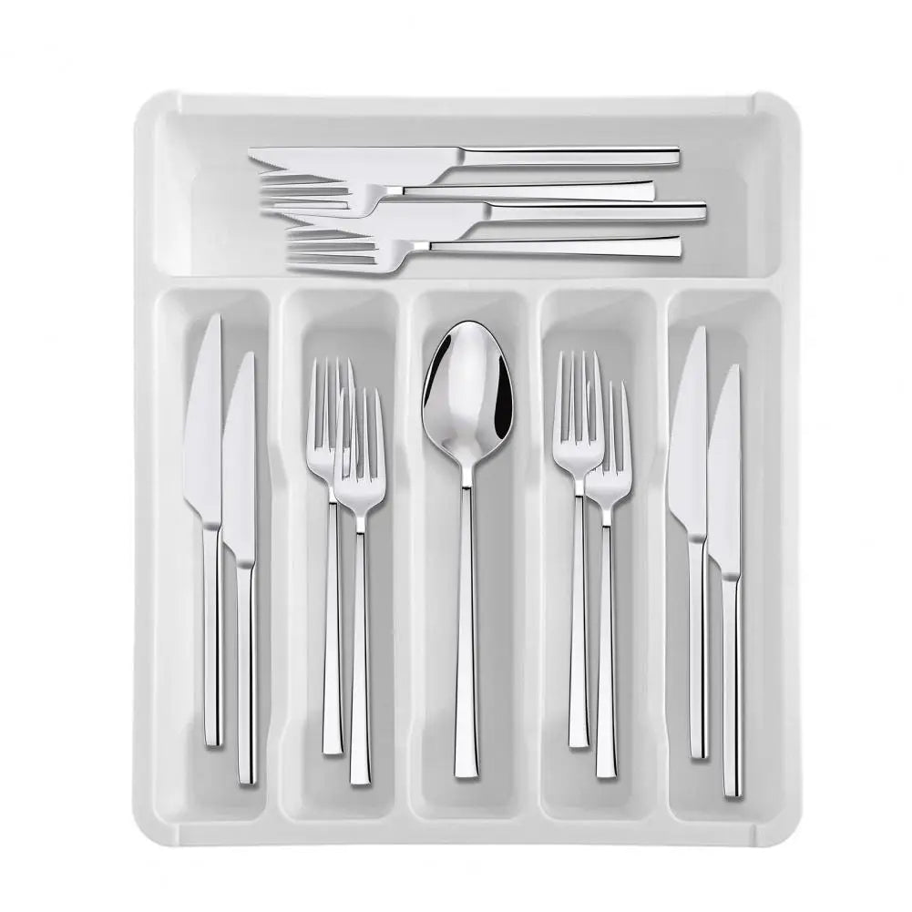 35*31cm Drawer Organizer Tray For Kitchen Drawer Expandable Cutlery Holder Adjustable Utensil Divider Spatula Gadgets Storage