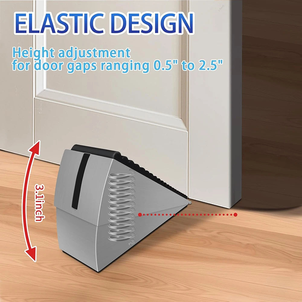 Spring enhanced door stopper, anti-collision door plug, door stopper, windproof door stopper, door wedge, door stopper