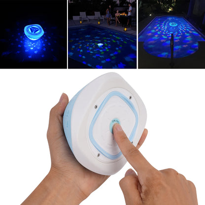 Colorful Underwater Lights Fish Pattern Fountain Projector Light 4 Colors Battery Operated Pool Accessories