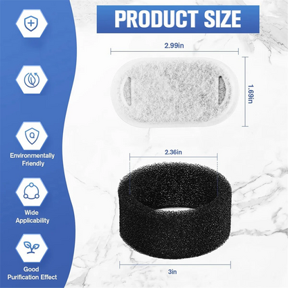 48 Pack Cat Water Fountain Filters,Cat Fountain Replacement Filters for Adjustable Water Flow Pet Water Fountain