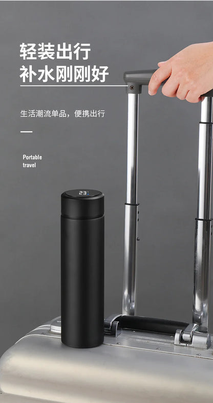 2024 New Temperature Display Thermos Keeps Cold And Heat Thermal Bottle Stainless Steel Thermos For Baby Children Kids Terms