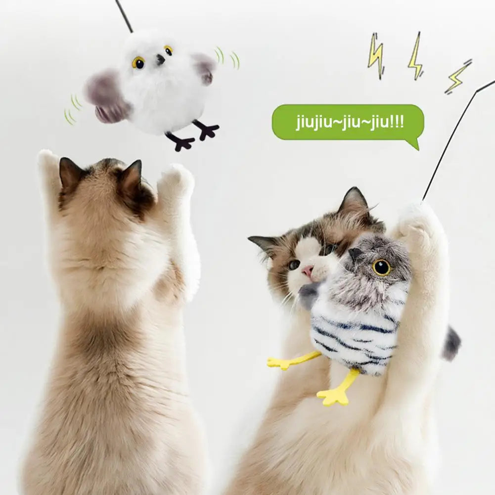 Interactive Flapping Cat Toys Rechargeable Motion Activated Automatic Cat Toys for Indoor Cats Enrichment Toy for Hunting And Ki