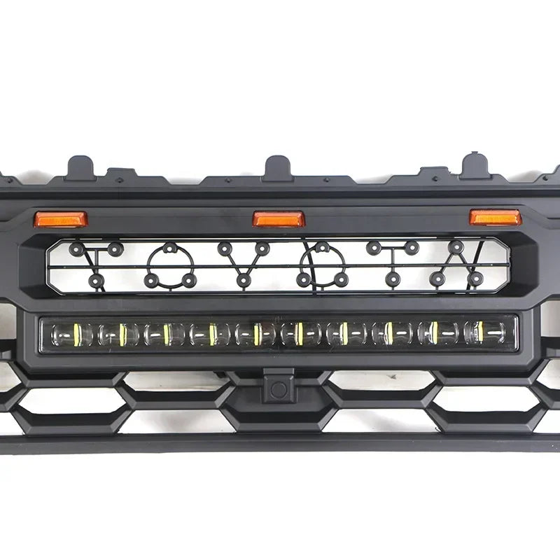 Off Road Auto Parts Other Exterior Accessories ABS Front Grille Car Radiator Grill With Amber Lights LED Bar Fit For Tacoma 2024