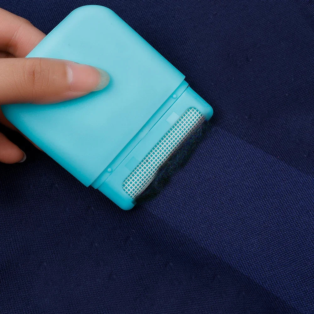 Two Head Manual Lint Remover Mini Pet Hair Ball Trimmer Sweater Clothes Fuzz Pellet Shaver Overcoat Dust Roller Cleaning Machine