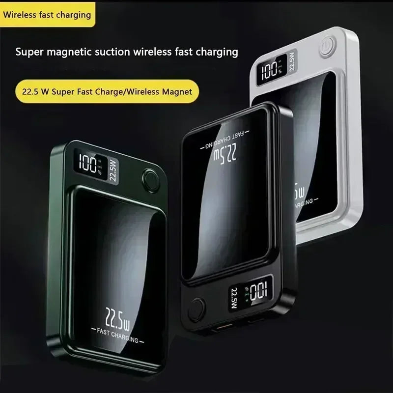 Power Bank 22.5W Magnetic Wireless Portable Chargers 30000mAh Super Fast Charging Powerbank External Battery for Iphone Xiaomi