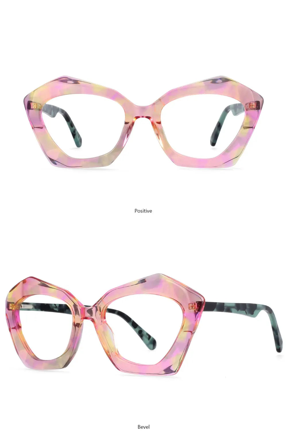 54325 Sexy Ladies Cat Eye Acetate Floral Glasses Frames Butterfly Frame Women Fashion Glasses Frame