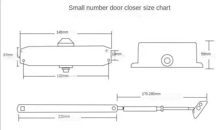 Door closer home push-pull unit door door close artifact fireproof anti-theft door hydraulic automatic buffer silent door closer