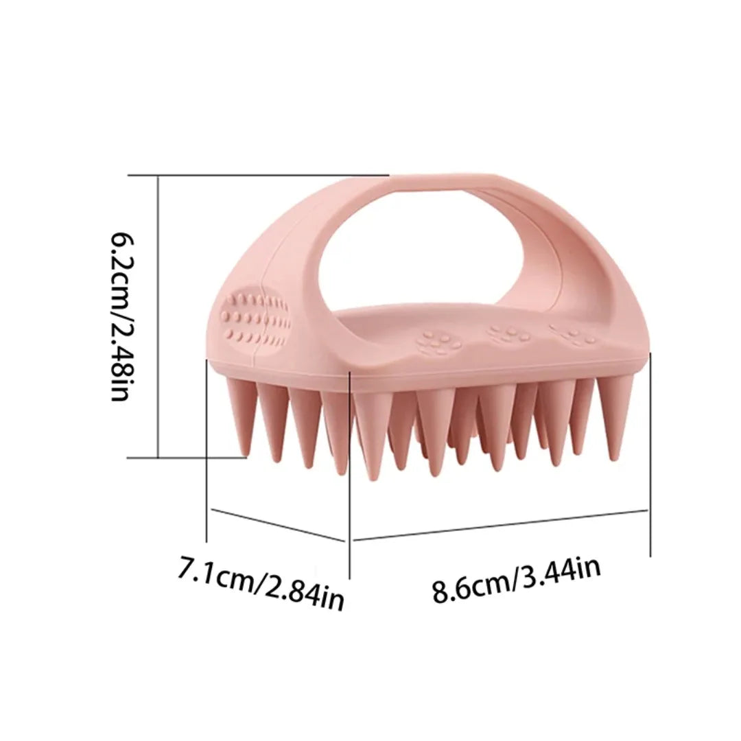 Scalp Scrubber Shampoo Brush Massager Clean Scalp Comb With Handle Hair Washing Brush Scalp Exfoliator Brush Head Scrubber Tools