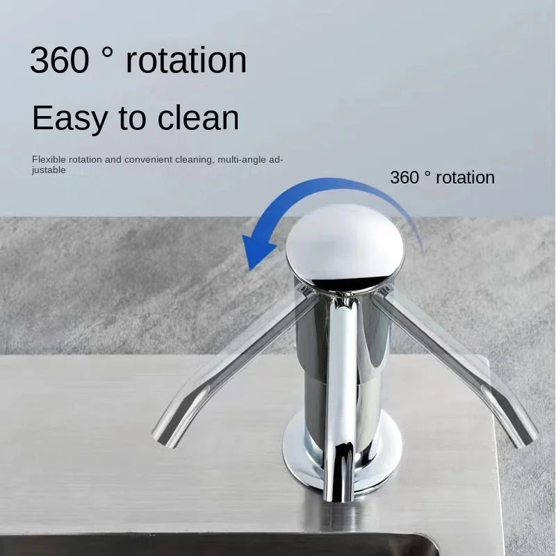 Kitchen sink soap dispenser soap dispenser extension tube detergent detergent presser Dish basin pressure extractor
