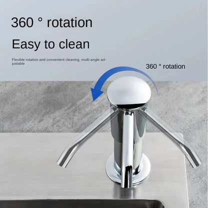 Kitchen sink soap dispenser soap dispenser extension tube detergent detergent presser Dish basin pressure extractor