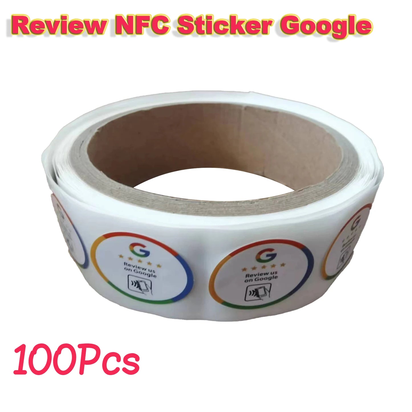 10/50/100Pcs Boost Review NFC Sticker Google Google Review NFC Sticker Increase Your Reviews Google Tap To Review Cards NFC Tag