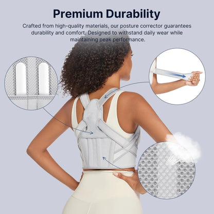 Posture Correct for Women: Shoulder Straightener Adjustable Full Back Support Upper&Lower Back Relief Pain，Sport Back Brace