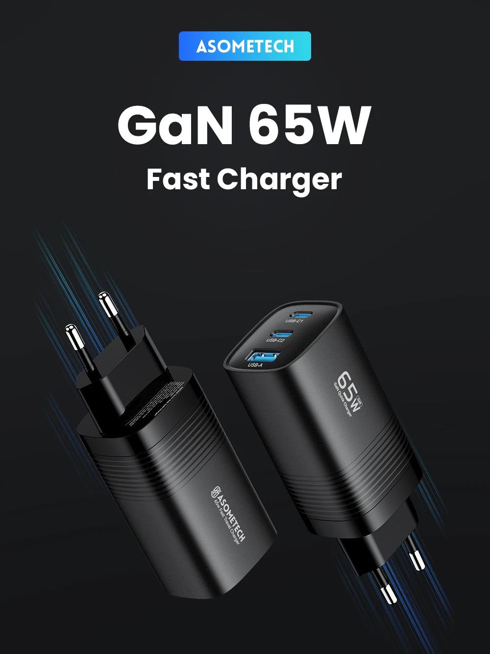 65W GaN USB Type C Fast Charger For Laptop PPS 45W PD QC 3.0 Quick Charge For iPhone 14 13  Samsung Xiaomi Realme Phone Charger