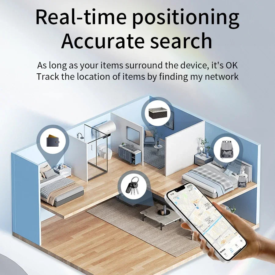 Smart Track Device AirTag Bluetooth GPS Tracker For IOS Find My App Anti-loss Luggage Key Car Pet Kid Finder Locator Positioner