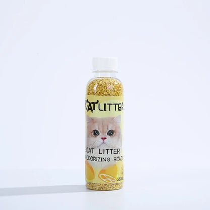 A bottle of cat litter deodorizing beads - make your home smell comfortable remove odors and deodorizers