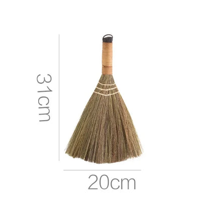 Retro Japanese Soft Hair Brooms Wood Floor Sweeping Straw Braided Household Floor Cleaning Household Floor Useful Cleaning Tools