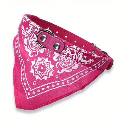 Pet Ethnic Style Soft Pet Dog Collar Adjustable Pet Cat Scarf Collars Neckerchief Pet Accessories