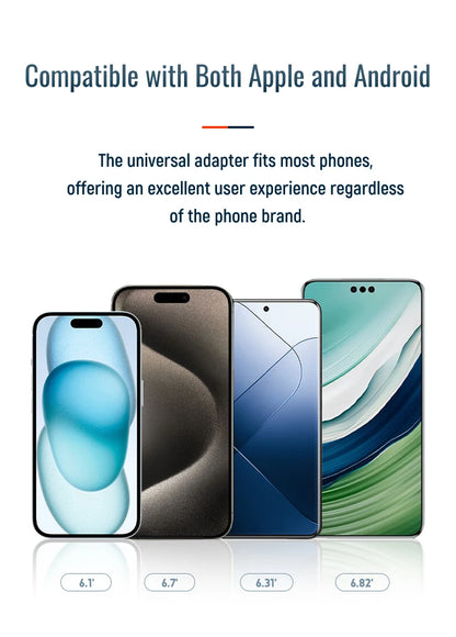 Magnetic Bike & Motorcycle Phone Mount - Universal Smartphone Holder with GPS Support, Secure Magnetic Attachment for Cycling