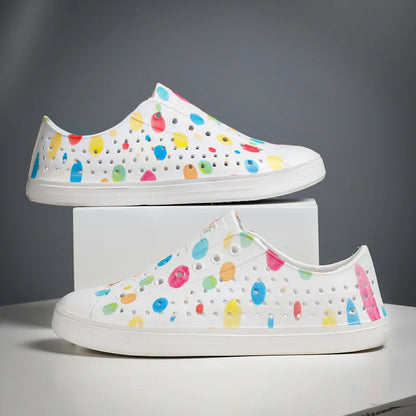 EVA Beach Summer Sandal Holey Shoe Kid Boy Girl Garden Cave Shoe Child Sandal Women Garden Sandal Graffiti Casual Outdoor Shoe