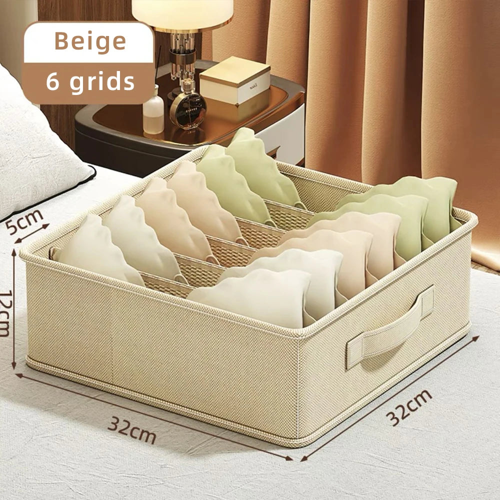 Sports Bra Underwear Organizer Storage Box Panties Socks Storage Boxes Wardrobe Clothes Organizer Cabinet Drawers Separator Box