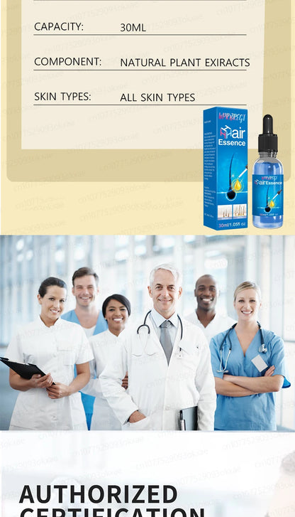 Hair growth essential oil, effectively repair baldness and hair loss, new hair growth