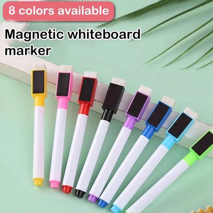 Multi-color optional magnetic whiteboard pens can absorb erasable markers office cultural and educational supplies