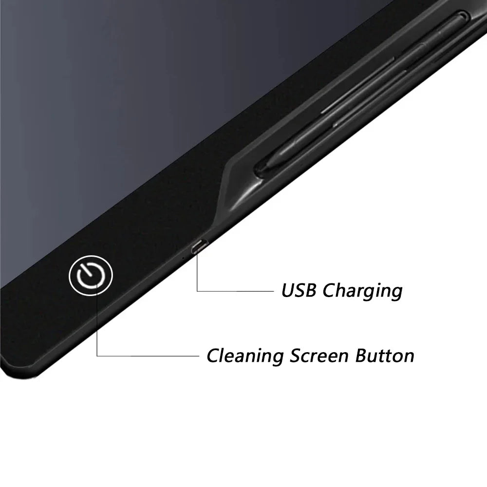 Educational Toys Writing Tablet For Kids 10/16Inch LCD Drawing Board Children Gifts USB Charging Doodle Electron Handwriting Pad