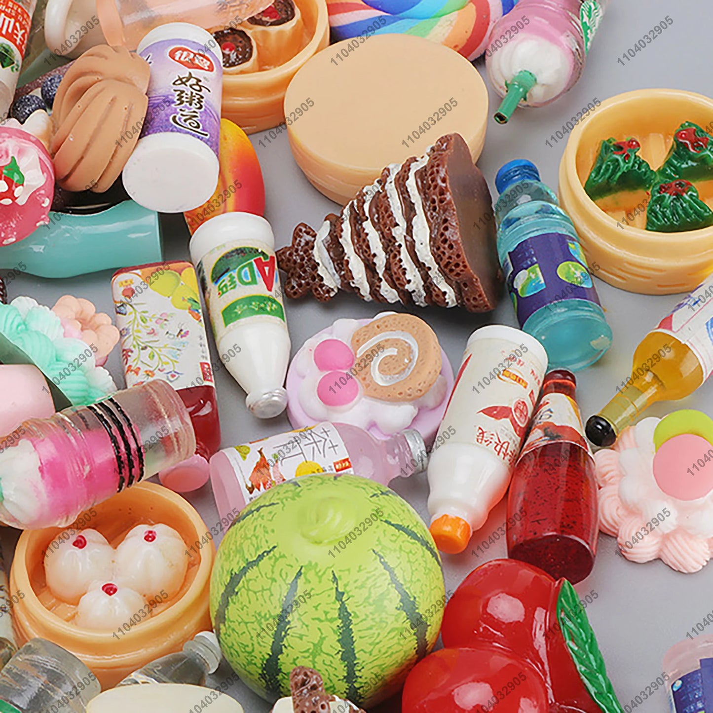 Miniature Shop Furniture Fridge Freezer Shelf Cool Drink Food Items Toy Mini Handcraft Dollhouse Simulation Scenario Display