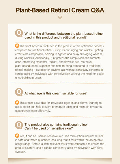 Bakuchiol Natural Retinol Alternative Cream For Face Minimize Wrinkles Retinol & Vitamin Face Cream Skin Firming Skin Care