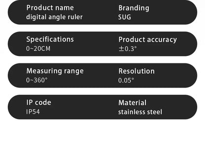 Multi functional digital angle ruler-High precision universal level and multi-purpose electronic measuring ruler