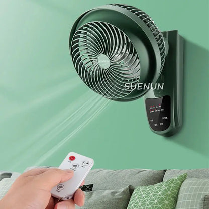 Air circulating wall fan Wall mounted household wall mounted electric fan Kitchen Toilet Non perforated wall electric fan Remote