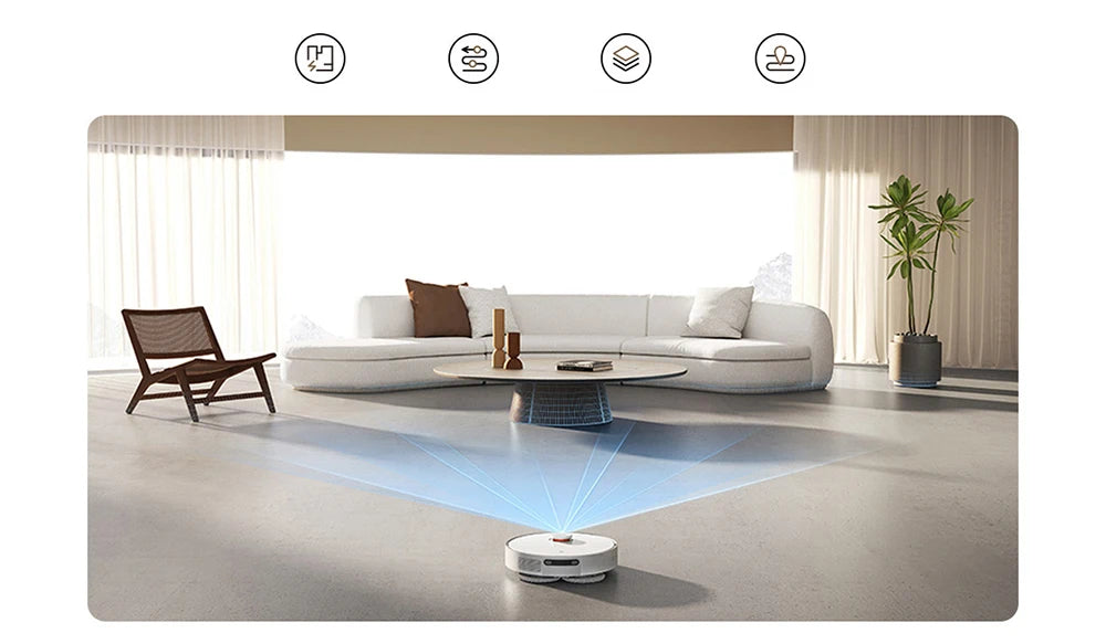 XIAOMI MIJIA OMNI 2 Robot Vacuum Cleaners C102CN Home Robot Vacuum Cleaners and Mop Combo APP Control Self Cleaning Empty Dock