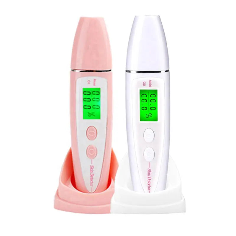 Bio Technology Sensor LCD Precise Detector Digital Skin Oil Moisture Tester for Face Care Lady Beauty Tool Women Spa Monitor