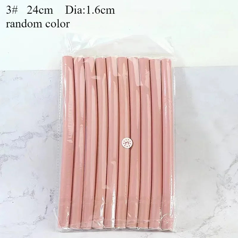 20pcs Flexible Hair Curling Rod Hair Curler Makers Soft Foam Bendy Twist Curls Flexi Rollers Styling Tools Hair Roller