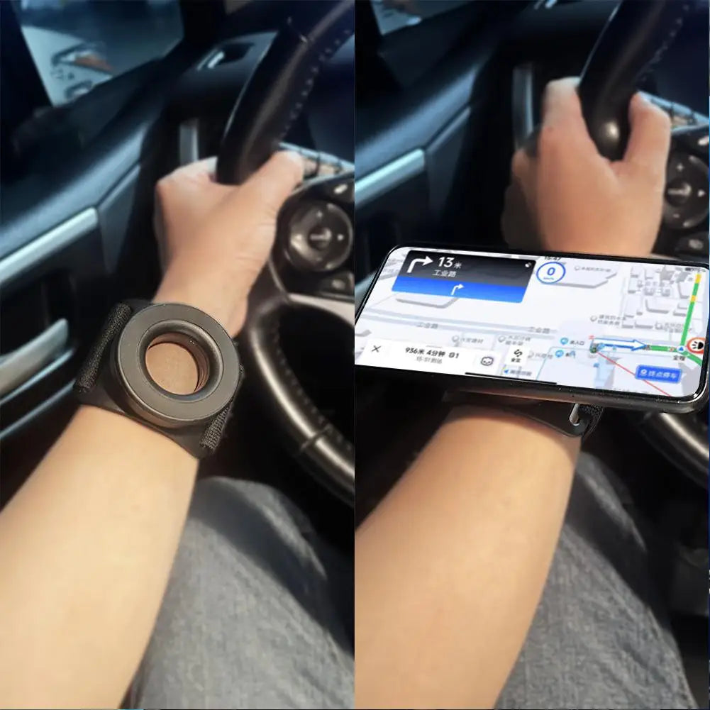 Wrist Strap Magnetic Phone Holder Universal Suitable For Navigation And Sports Easy To Disassemble With Anti Loss Rope