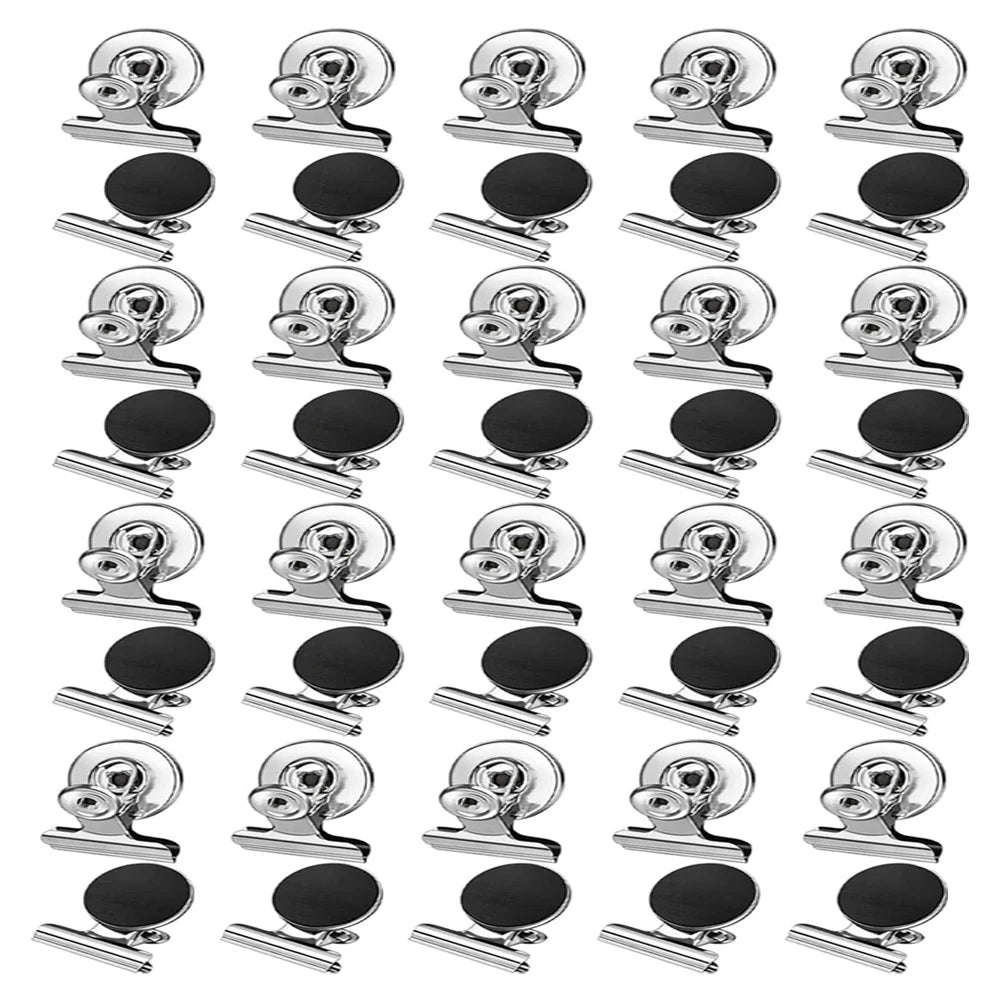 Fridge Refrigerator Magnets, Strong Magnetic Clips for Whiteboard, Office, Locker, Photo Displays, Heavy Duty Magnetic Clips