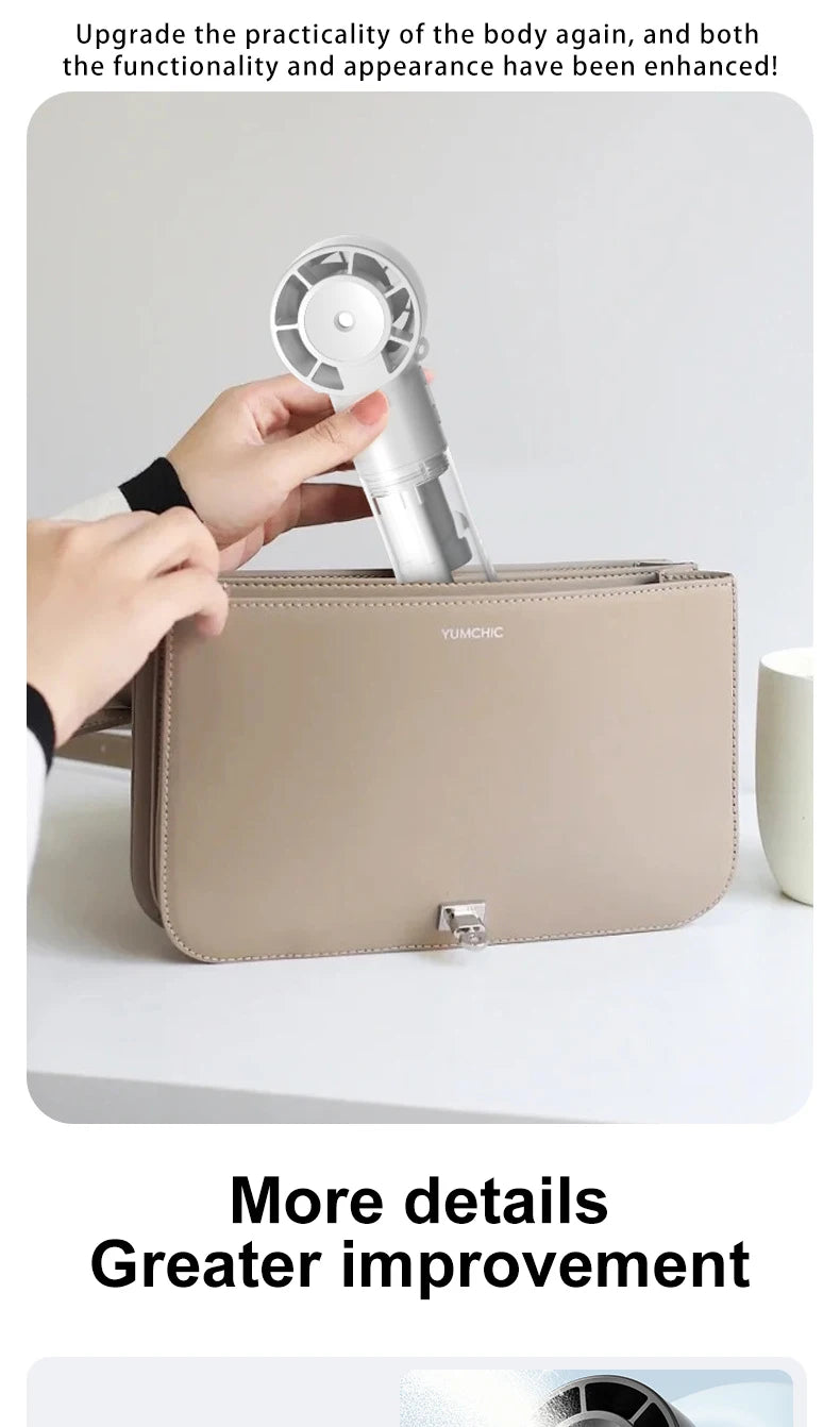 Mini Handheld Fan Portable Misting Fans Adjustable Handheld Fan for Commuters Water Humidifier Cooling Gadget