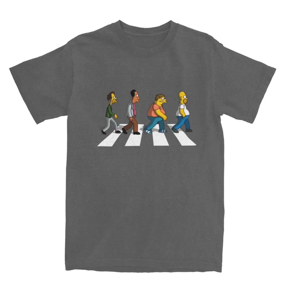 Mens T Shirt Simpsons DAD Sidewalk T-Shirts Fashion Summer Tees Aesthetic Design Cotton Clothing Gift