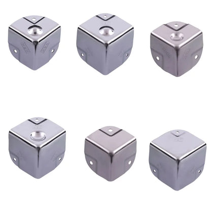 4 Pcs Stainless Steel Corner Protectors Decorative Edge Guards For Furniture Box Wrap Table Guard Hardware Brackets