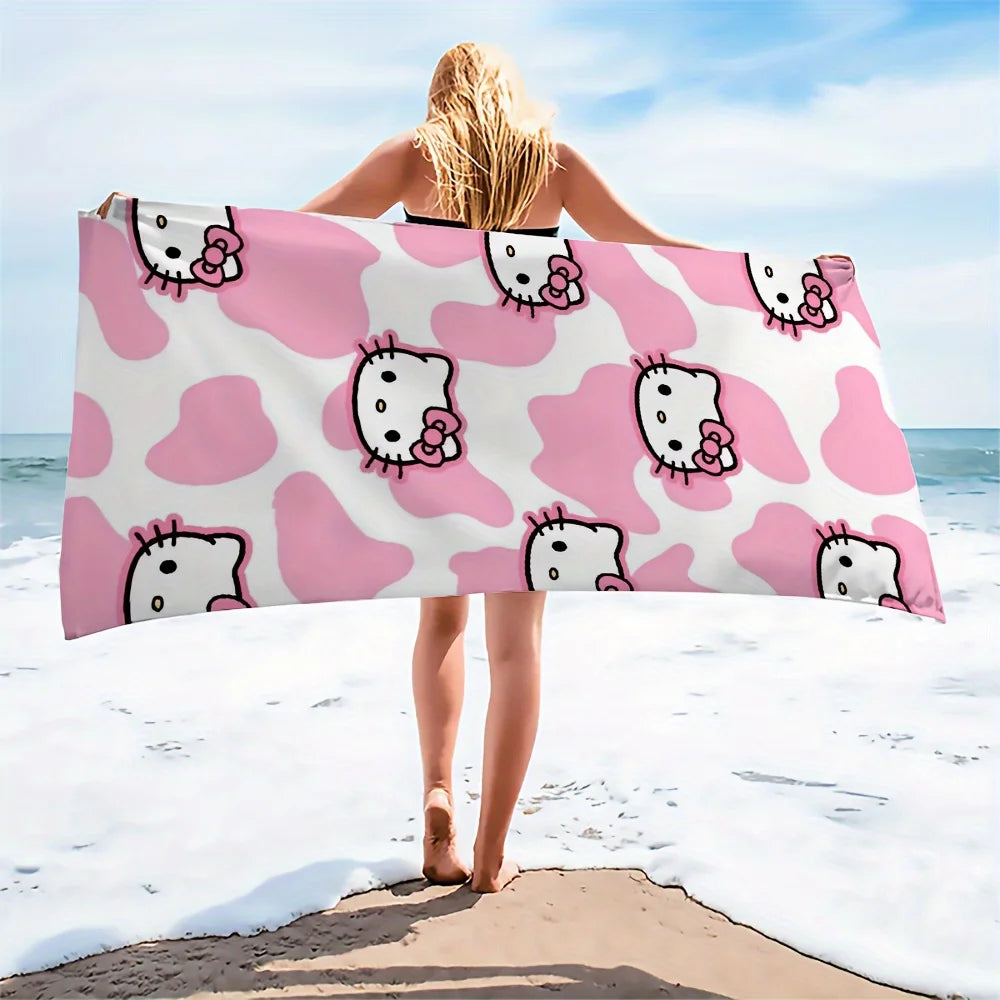 Character Collection Beach Towel, Full of FunMicrofiber terry bath towels for yoga, travel, swimming, fitness and camping