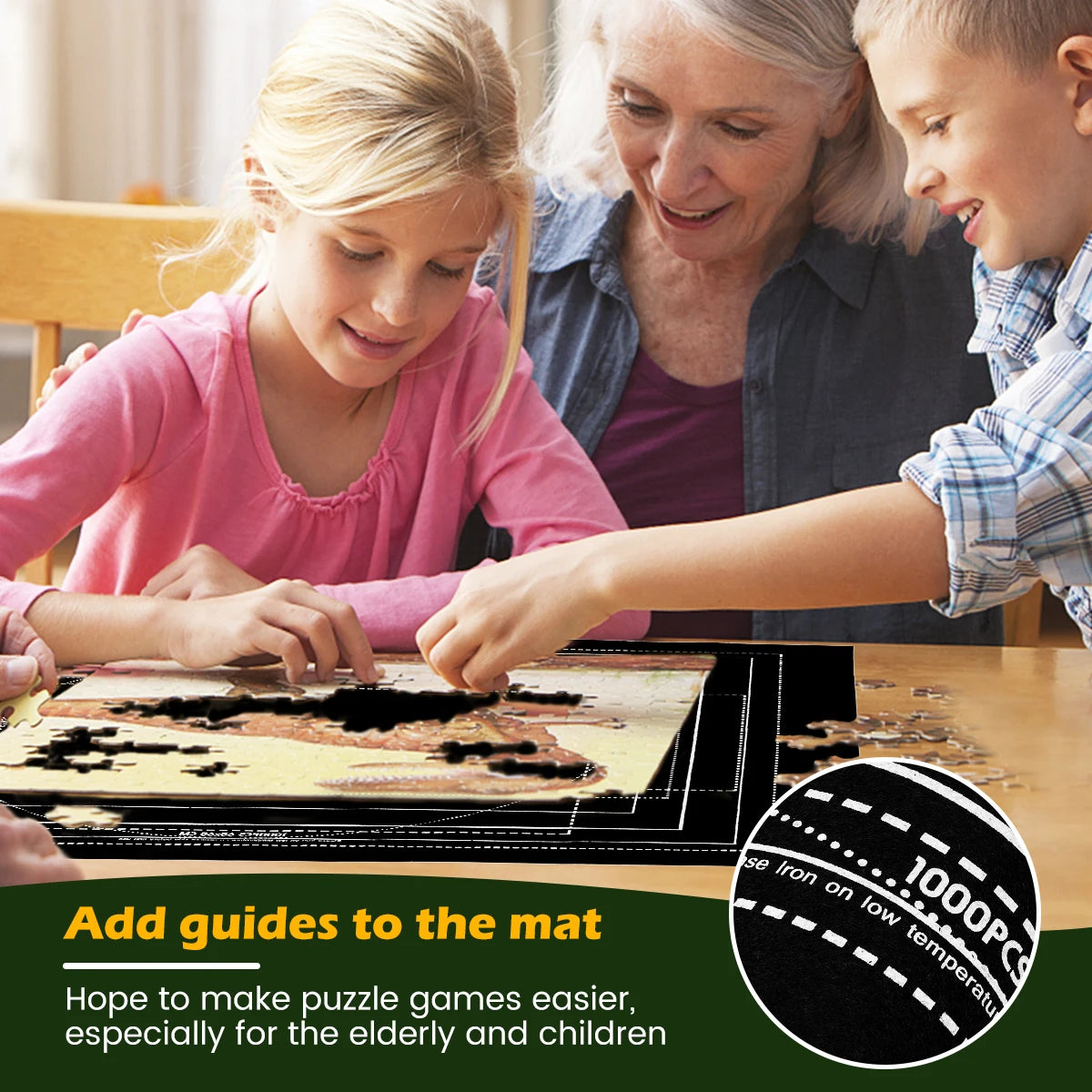 Puzzles Pad Felt Mat Up to 1500/2000/3000 Pieces Play Mat Puzzles Blanket Puzzle Accessories Easy to Use Roll Up Jigsaw