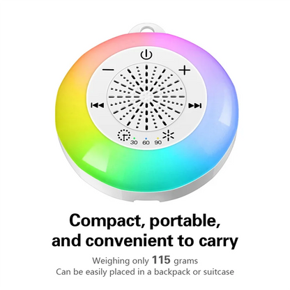 AAAEL-White Noise Sound Machine Kids Sleep Sound Player With Colorful Light Timer Noise Player Timed Shutdown For Baby Adult