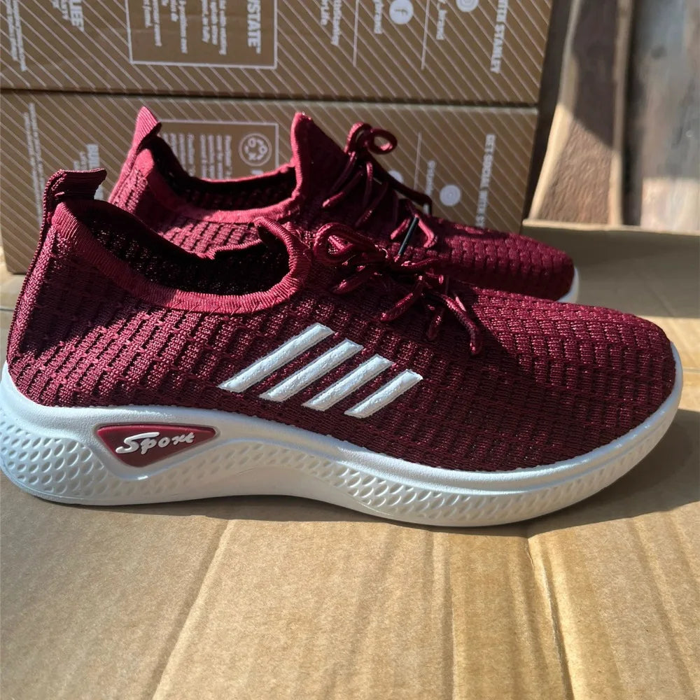 Comfortable Coconut Women's Casual Sports Shoes, Lightweight Breathable Soft-Soled Mesh Fashionable womens shoes women shoes