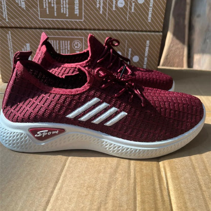 Comfortable Coconut Women's Casual Sports Shoes, Lightweight Breathable Soft-Soled Mesh Fashionable womens shoes women shoes