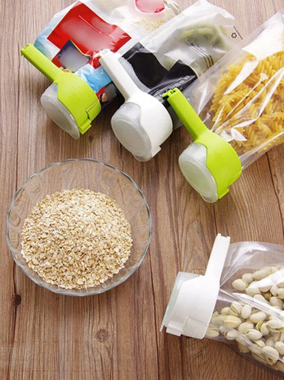 Food Storage Seal With Dumping Port, Food, Chip Bag Clip, Plastic Cover Food Clip,  For Sorting And Storing Food In The Kitchen