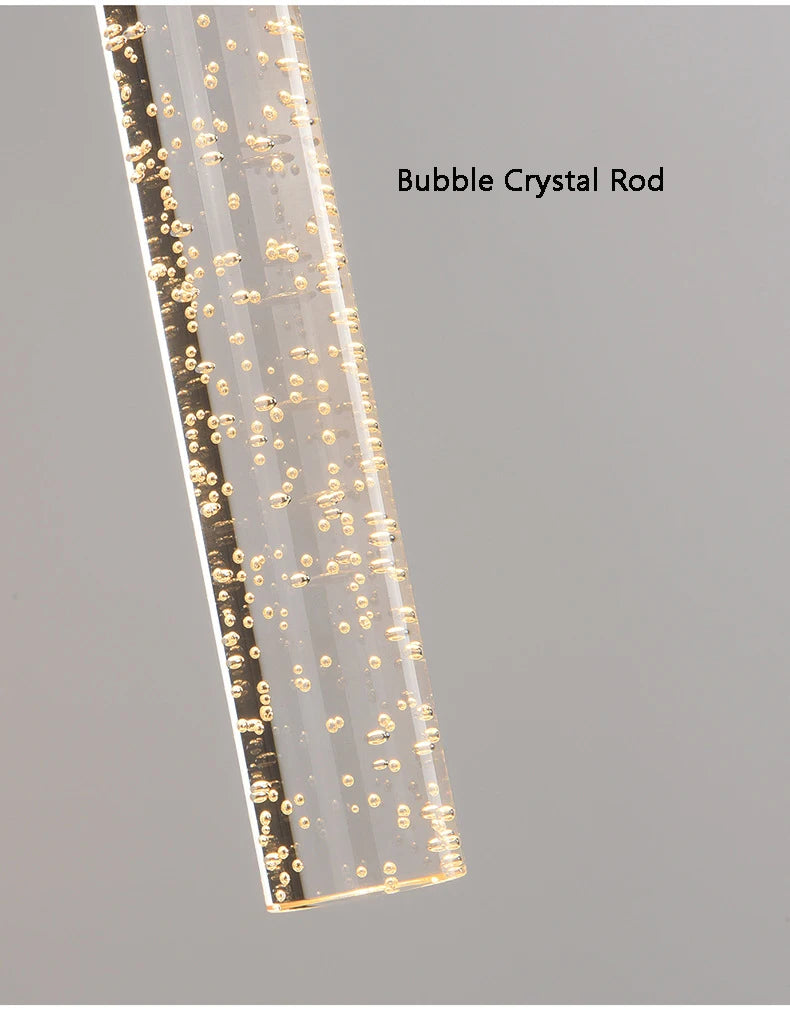 LED Light Modern Wall Light Bedroom Bedside Living Room Wall Lamp Crystal Rod Nordic Aisle Corridor Interior Lighting Fixture