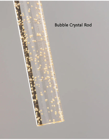 LED Light Modern Wall Light Bedroom Bedside Living Room Wall Lamp Crystal Rod Nordic Aisle Corridor Interior Lighting Fixture