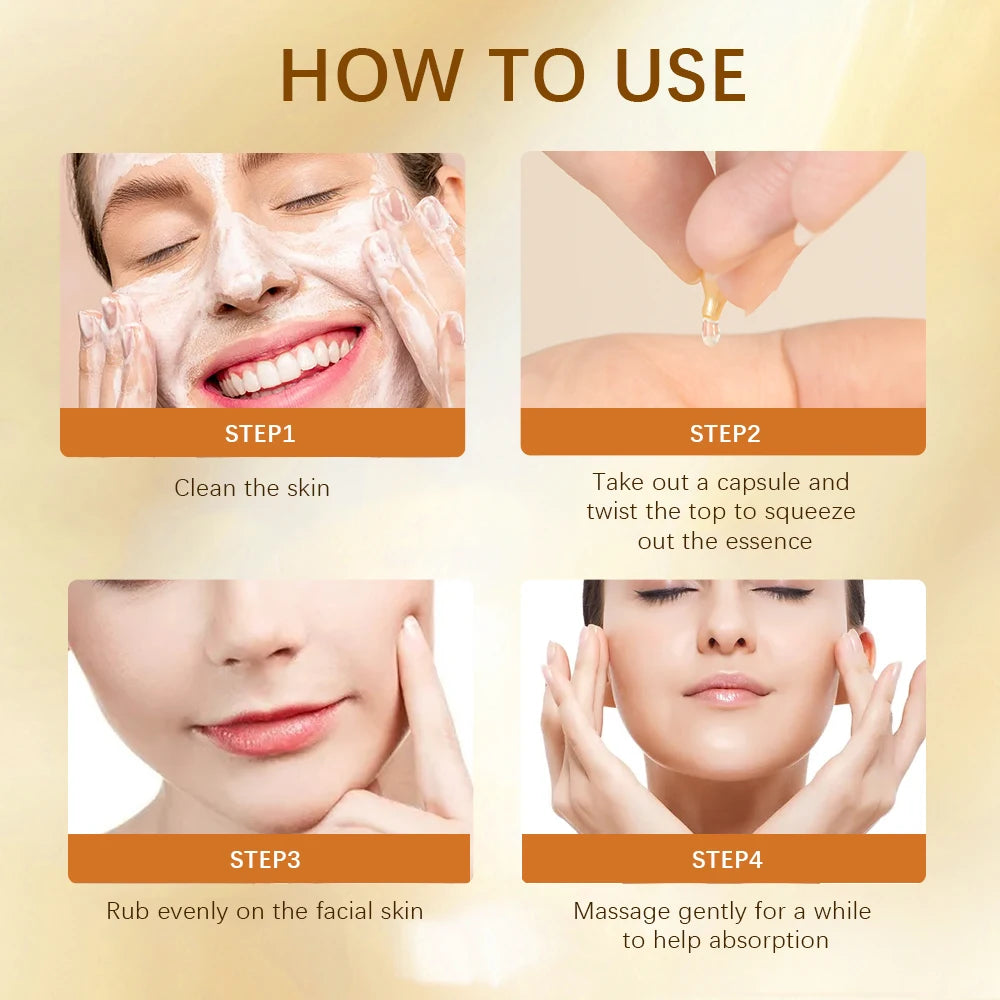 90 Pcs/Bottle Retinol Serum Ceramide Capsules Night Serum Moisturizing Anti-aging Face Serum Spot Removing Cream Skin Care