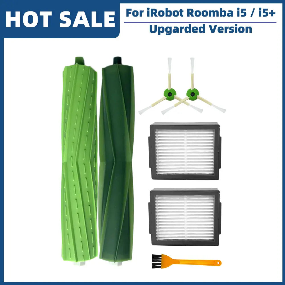 Compatible For iRobot Roomba i5 / i5+ Plus / i5152 Robot Vacuum Spare Parts Accessories Main Side Brush Hepa Filter Dust Bag